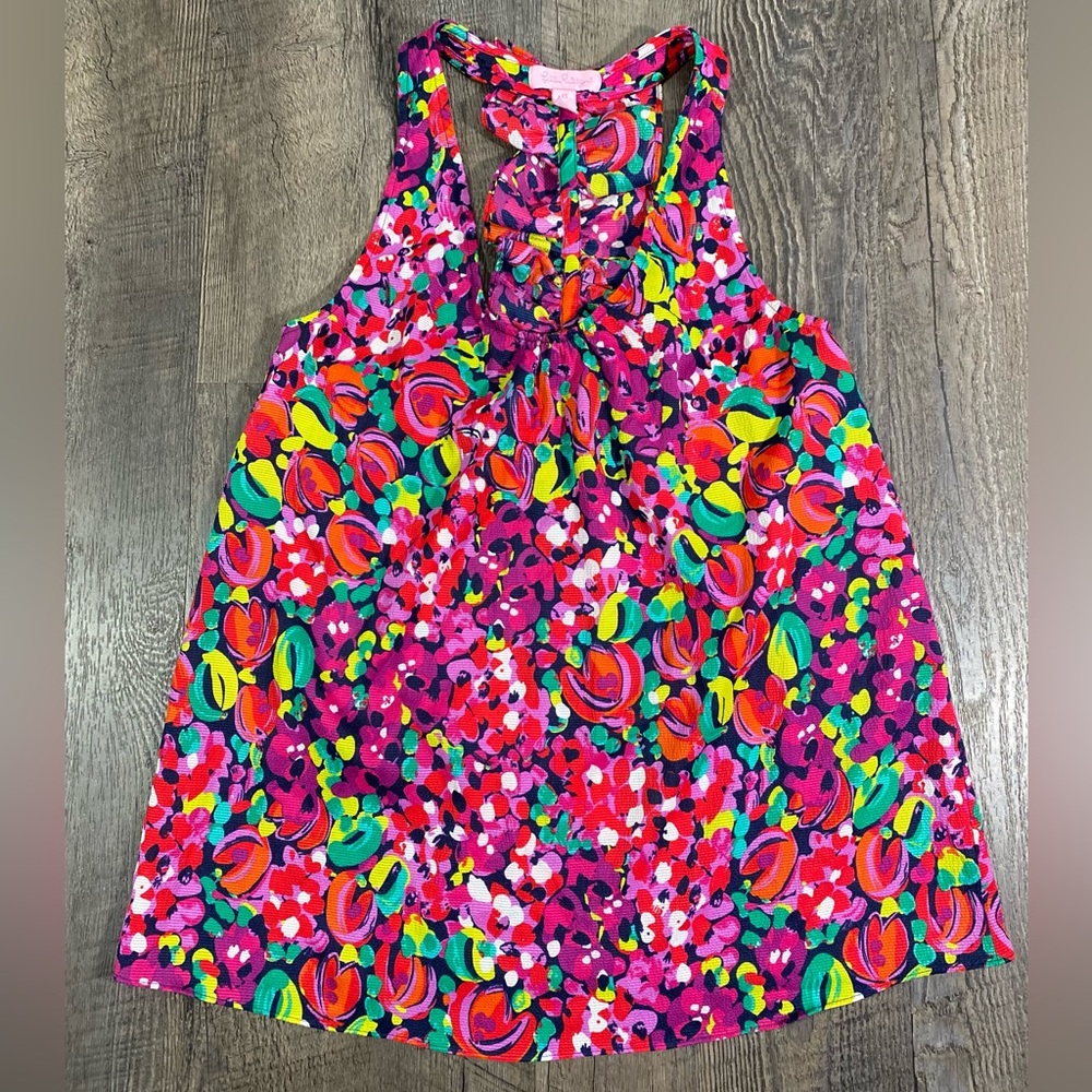 LILLY PULITZER Ruffle Racerback Top - Picture 2 of 5
